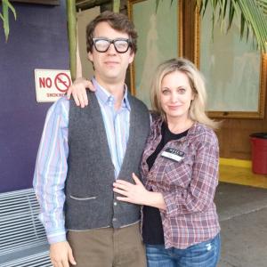 Eric Sweeney and Suanne Hastings during the filming of Halloweed. On Location Los Angeles.