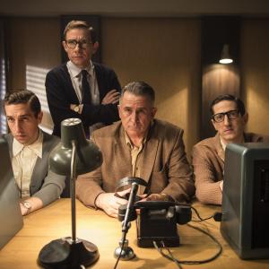 As Ron Huntsman in 'The Eichmann Show' with Martin Freeman, Dylan Edwards and Anthony LaPaglia
