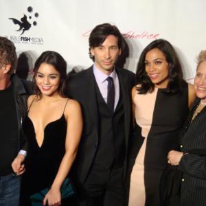 Vanessa Hudgens Ron Krauss Rosario Dawn and Kathy DiFiore Rat GIMME SHELTER based on a true story of Kathy DiFiore in NJ Premiere in HollywoodCA