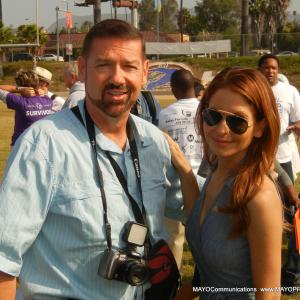 Awardwinning MAYO PR Publicist George Mc Quade with Liss LoCicero ABC TVs General Hospital at the American Cancer Societys Relay for Life in Hollywood CA Lisa Nancy Lee Grahn and Julie Berman kicked off events Slide show at MAYOPRcom