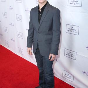 Jaren Lewison on the red carpet at the premiere of Hallmark Hall of Fames Away and Back