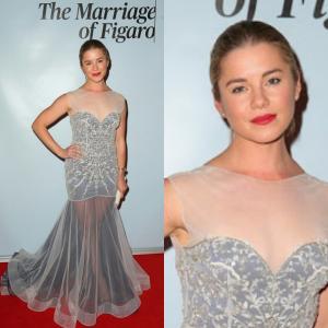 Jessica Grace Smith at the opening night of The Marriage of Figaro at the Opera House Sydney