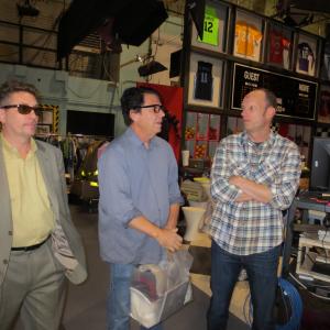 Michael Christaldi, Anson Williams and Brian Stepanek at Stage 19 at Paramount Studios former home of the longtime series Happy Days. The Nickelodeon show Nicky,Ricky,Dicky & Dawn currently films there.
