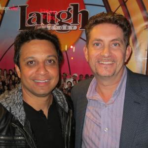 Comedian Johnny Sanchez and Actor Michael Christaldi at the Laugh Factory Comedy Club Hollywood Ca