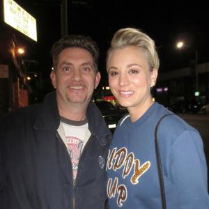 Michael Christaldi and Big Bang Theory actress Kaley Cuoco at the Improv Comedy Club on Melrose Ave for a Charity event