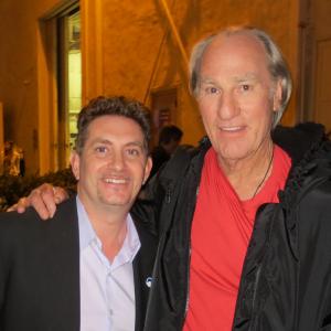 Michael Christaldi and Craig T. Nelson outside Stage 24 at Paramount Studios.
