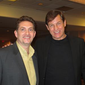 Michael Christaldi and Eddie and the Cruiser's star Michael Pare.
