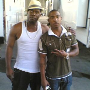 Ja Rule and I before the filming of Wrong Side of Town.