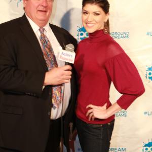 Red Carpet Host Kurt Kelly with Kristina Nikols at 2nd Annual Charity Benefit Playground of Dreams httpplaygroundofdreamsorg