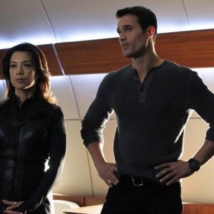 Still of Ming-Na Wen and Brett Dalton in Agents of S.H.I.E.L.D. (2013)
