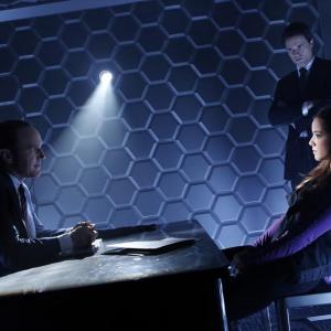 Still of Clark Gregg, Brett Dalton and Chloe Bennet in Agents of S.H.I.E.L.D. (2013)