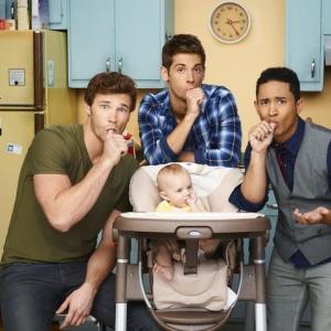 Still of Tahj Mowry, Jean-Luc Bilodeau and Derek Theler in Baby Daddy (2012)