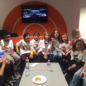 The 2015 Peanuts gang! in the Today Show Green room waiting to be introduced