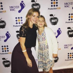 Sarah Grace Sanders and Skylar Dunn at the 2015 BAFF promoting Bedtime Stories