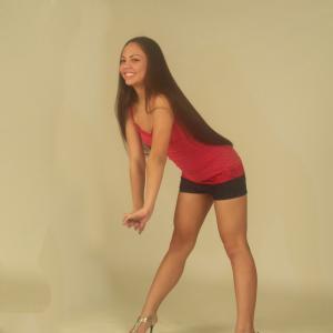 What? No I'm stretching, yes in heels!! I love heels, can run in them too!! :-)