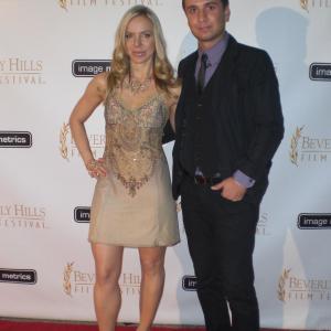 Actor Director Ryan Phillips with ActressProducer Shirly Brener at the Beverly Hills Film Festival 2011