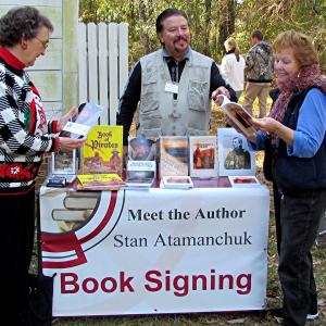 Stan Atamanchuk at a book and movie signing.