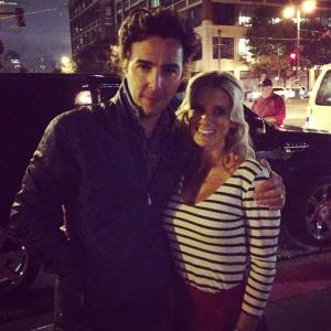 With Director Shawn Levy on the set of The Internship!