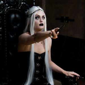 Tory as Zabravia The Queen of Darkness in the film Inner Sanctum