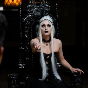 Tory as Zabravia, The Queen of Darkness in the film 