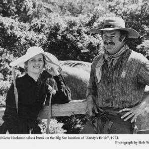 Zandys Bride Liv Ullmann and Gene Hackman on the Big Sur Location 1973