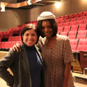 Raven Cinello with director of the play To Kill A Mockingbird Carey Nicholson