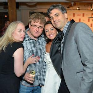 Joy Mabon, Mike Smith, Ann Pirvu and Bern Euler at TIFF 2015 CFF Canada Party