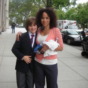 With Rosie Perez on the set of Law  Order SVU Hardwired