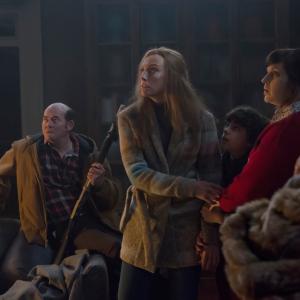 Still of Toni Collette, David Koechner, Allison Tolman and Emjay Anthony in Krampus (2015)