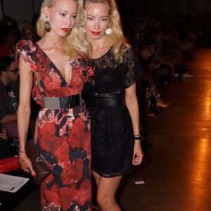 Ivana Helsinki SS14 Front Row New York Fashion Week, September 2013. Eva Fahler with sister Mia.