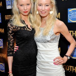 Eva Fahler (Left) attends with sister Mia The Skin Cancer Foundation's A Night The Stars Shine On on April 26, 2012 in New York City.