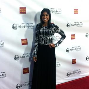 Anisha Adusumilli attends red carpet opening of 2013 Indian Film Festival of Los Angeles