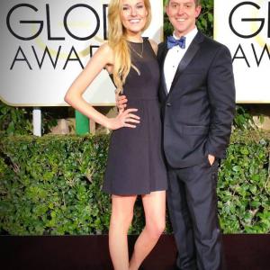 Alora Catherine Smith with Ben Adams at the 2015 Golden Globe Awards in Beverly Hills January 2015