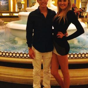 Chad Mitchell Rodgers and Alora Catherine Smith at Caesar's Palace - July 2014.