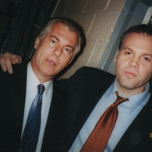 Pictured with Ty Vincent DOnofrio On the set of Law  Order CI