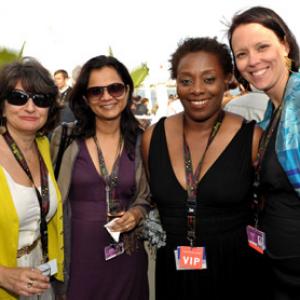 LR Bonnie Voland of IM Global Gayarti Gulati of Reliance Big Pictures Maxine Bailey and Jennifer Bell attend the TIFF Party held at the Plage des Palms during the 63rd Annual International Cannes Film Festival on May 14 2010 in Cannes France 63rd Annual Cannes Film Festival  TIFF Party Plage des Palms Cannes France May 14 2010