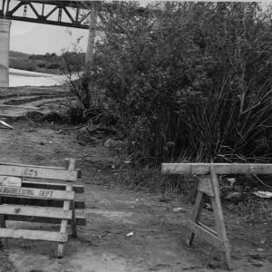Crime scene where she was found buried alive This is a photo of the South Saskatchewan Riverbank where she was murdered