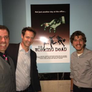 Christopher Rob Bowen at the premier of The Working Dead with show creators Daniel and Nick Sweet