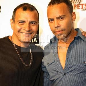 With Producer partner Panchito Gomez at Dante Bascos movie launch party at W hotel in Hollywood CA