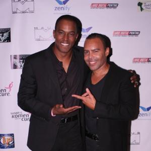 with recording artist Ricky Fante at Susan G. Komen breast cancer fundraiser in Beverly Hills