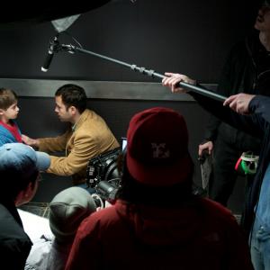 Devin Ordoyne behind the scenes on the set of The Ocean Black.