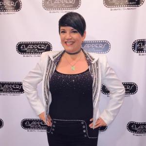 Denise Vasquez Presents WOMEN 4 APPLAUSE Shows Featuring the Top WOMEN Talent in the entertainment industry Here she is on the Red Carpet before Hosting her Comedy Show Flappers Comedy Club Burbank August 27th 2015