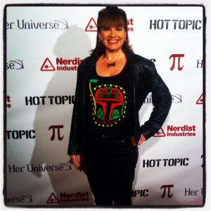 Denise Vasquez Designer of the Star Wars Day Of The Dead Style Boba Fett & Darth Vader Shirts for Her Universe, Hot Topic, Disney
