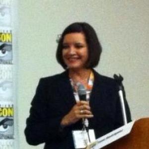 Denise Vasquez Creator Moderator  Host of Tricks Of The Trade Panel at San Diego Comic Con
