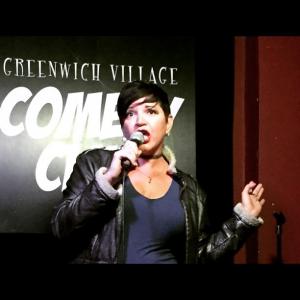 Denise Vasquez Performing Stand Up Comedy & Music At The Greenwich Village Comedy Club New York City