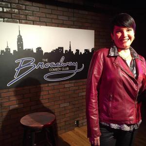 Denise Vasquez Performing Stand Up Comedy At The Broadway Comedy Club NYC