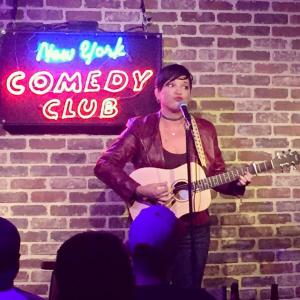 Denise Vasquez Performing Comedy  Music at The New York Comedy Club NYC
