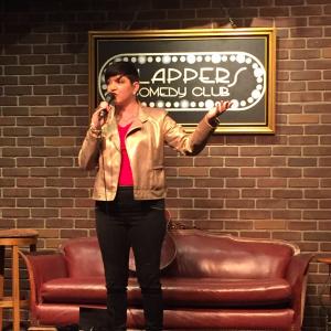 Denise Vasquez Presents & Hosts WO+MEN 4 APPLAUSE monthly comedy Shows at Flapppers Comedy Club Burbank Main Room. Dec 10th, 2015