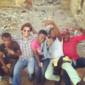 Filming in the ghettos of West Africa