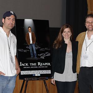With writer Brian Eggleston and Director Gregor Habsburg at the Beverly Hills Short Festival where Jack the Reaper won Best Dark Comedy